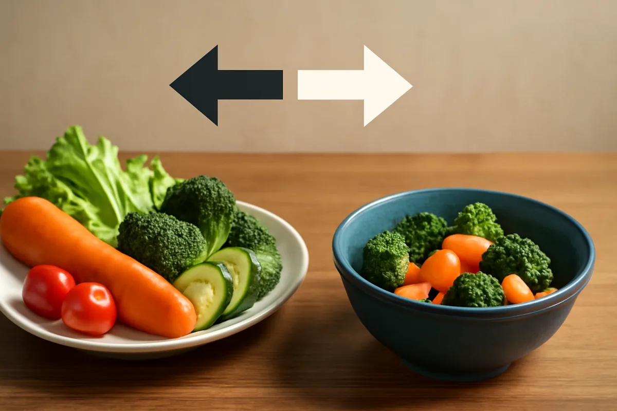Verdura cruda o cotta? La scelta giusta per massimizzare i nutrienti